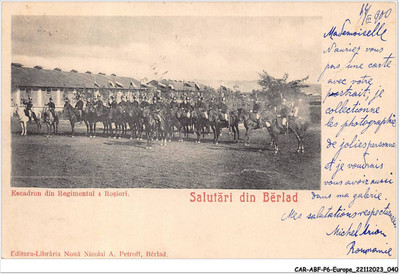 CAR-ABFP6-0620-RUMÄNIEN - SALUTARI DIN BERLAD - Geschwader DIN Regimentul 4 rosi