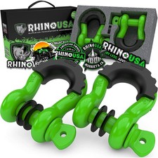 Rhino Usa D Ring Shackles 2-pack - 41850lb Break Strength Heavy Duty 34... Rhino Usa D Ring Shackles 2-pack - 41850lb Break Strength Heavy Duty 34...