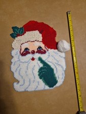 Needlepoint Santa Claus Hanging Christmas Decoration