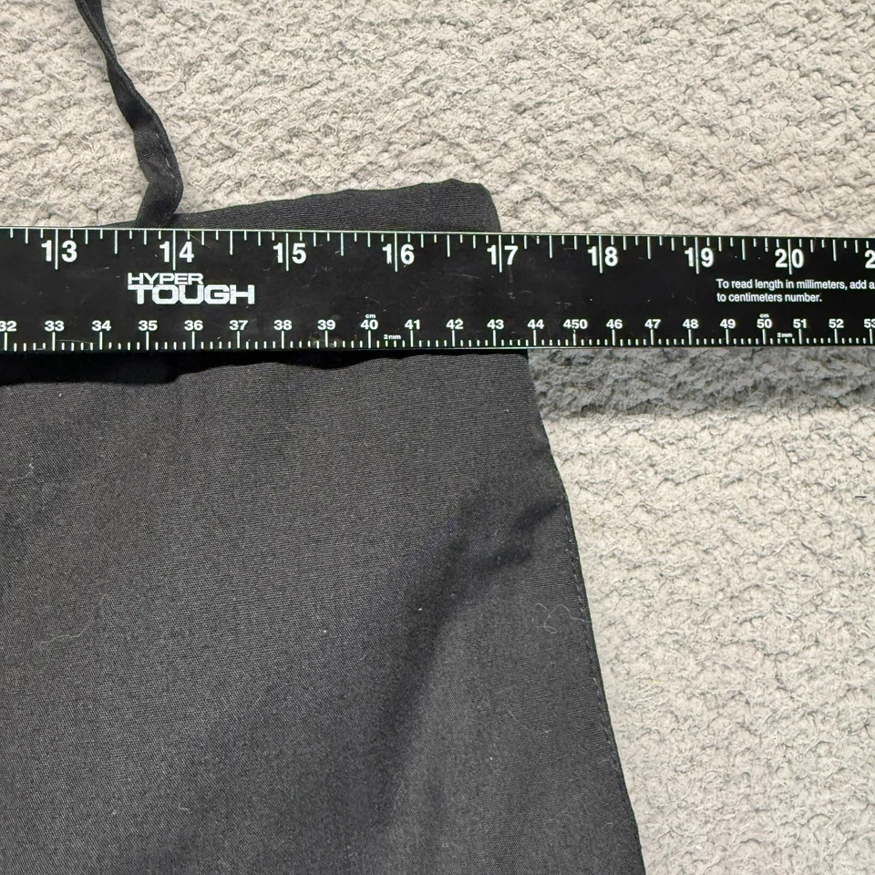 Брюки скраб женские Black Star L черная медицинская униформа прямые штанины на шнурке - Изображение 2 из 4