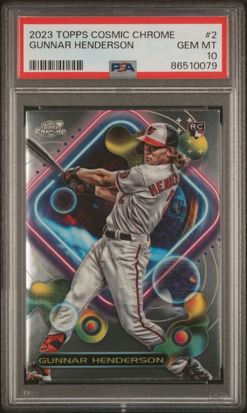 2023 Topps Chrome Cosmic #2 Gunnar Henderson PSA 10