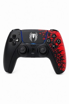 PS5 DualSense Spider-Man Custom Gehäuse /Schwarz/Rot