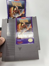 NES Nintendo CODE NAME VIPER Box & Game No Maunal Capcom Purple