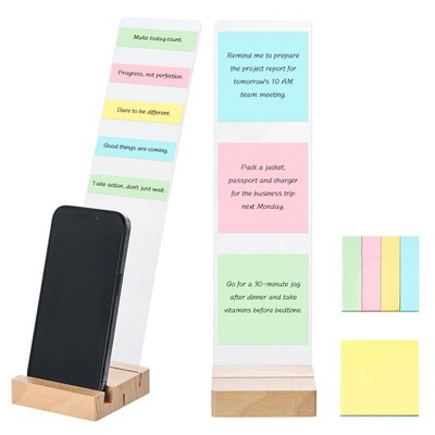 Monitor Memo Board Sticky Note Holder Computer Side Panel Phone Stand