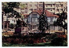 D Pedro II Monument Sao Paulo Brazil vintage postcard f730