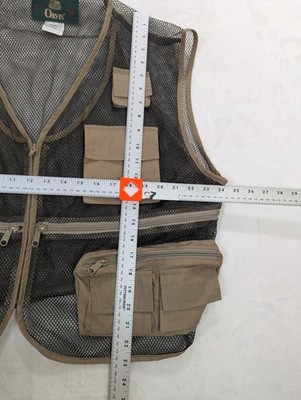 Vintage 90s ORVIS Fly Fishing Mesh Vest Utility Pockets Unisex