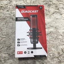 HyperX QuadCast S RGB Lighting USB Condenser Microphone Wired Mic - Black