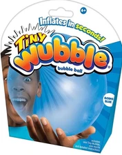 New Tiny Wubble Bubble Ball Boing Blue  Inflates in Seconds FUN Bounce Squishy