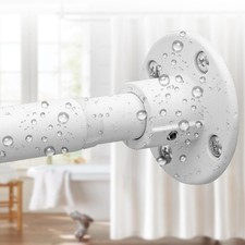 Adjustable Shower Curtain Rod 28 To 48 Inch Heavy Duty Closet Pole White Room