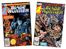 BLADE RUNNER #1 & 2 1982 COMPLETE SERIES MARVEL COMIC MOVIE ADAPTATION NEWSSTAND