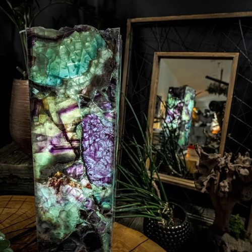 Amethyst Quartz Agate Lamp, Bedroom Night Lamp Interior, Home Gifts Decor - Picture 7 of 8