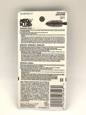 Maybelline Volum'Express, The Mega Plush Mascara, Very Black # 271