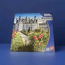Puzzle 500 Pcs Castle SURE LOX 19X13 Large House Flowers Chateau De Chambord New