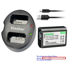 Kastar Battery Dual USB Charger for Genuine Sony NP-FW50 Original BC-VW1 BC-TRW