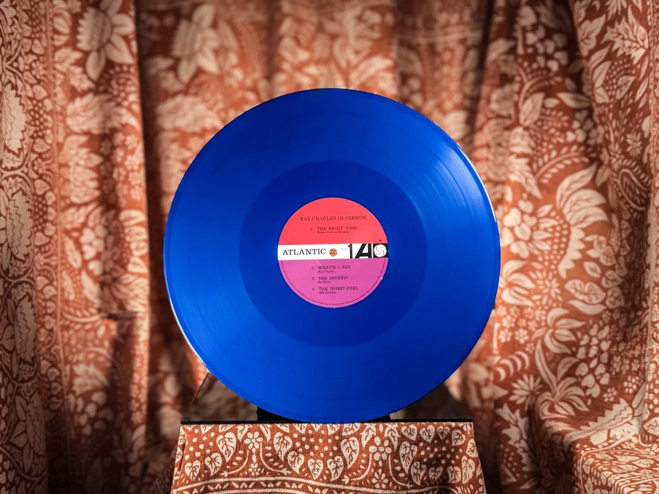 SEALED Ray Charles In Person BLUE vinyl 180G me please VMP live hits modern LP - Image 4 of 4