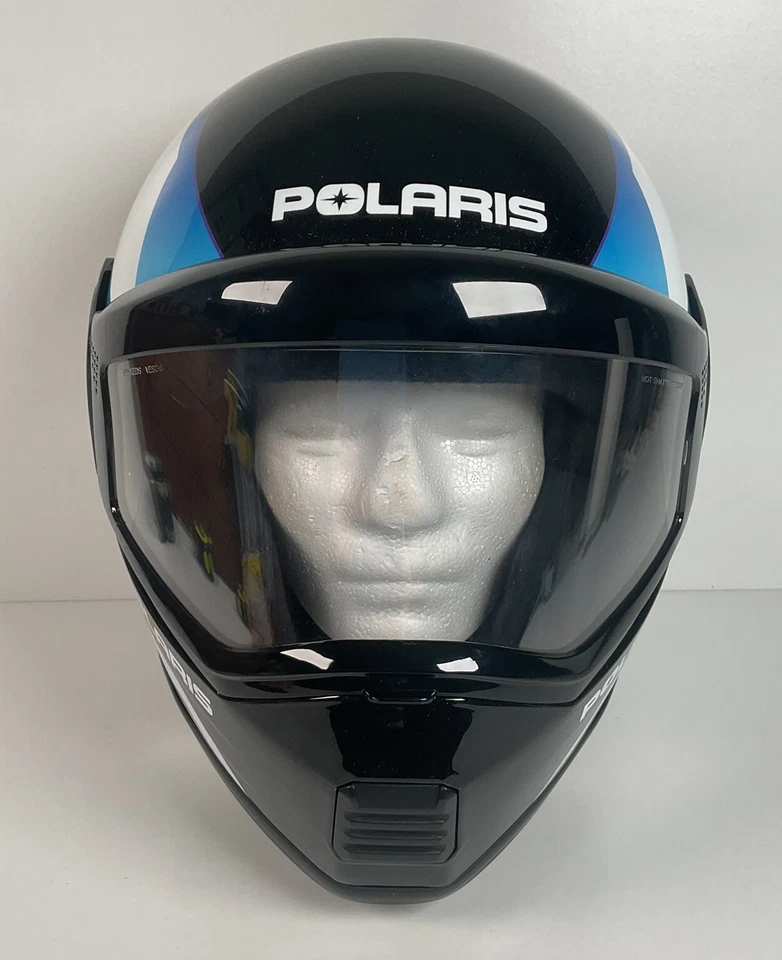 Vintage Polaris Lazer Snowmobile Helmet 6 7/8-7 Full Face - Image 2 of 4