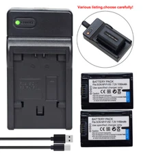 Battery or  USB Charger for Sony NP-FV50 DCR-SX43 DCR-SX44  FDR-AX43 DCR-DVD105