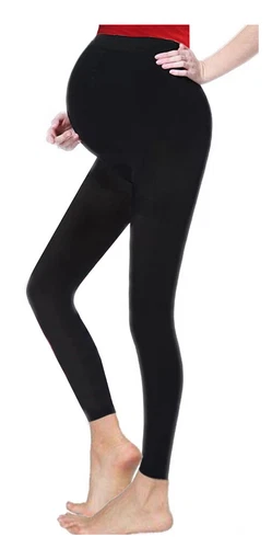 High Waist Leggings for Pregnant Women Belly Support Maternity Seamless Trousers - Picture 5 of 25