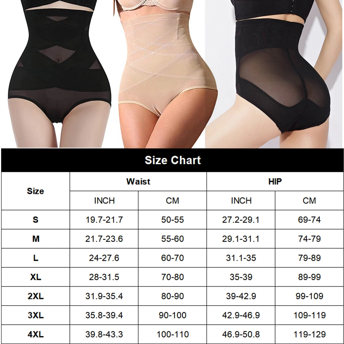 2 Pack Womens Tummy Control Waist Trainer Shapewear High Waisted