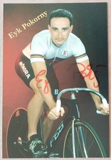 4856 Eyk Pokorny Track Cycling Autograph Card Original Signed