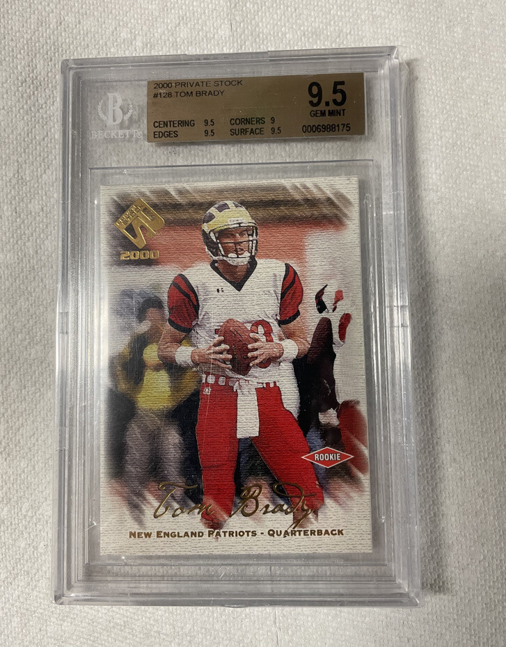 2000 Private Stock  #128 Tom Brady RC Rookie 237/278 BGS 9.5 Gem mint