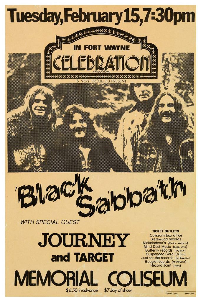 Black Sabbath The End ツアー シルクスクリーン ポスター Black Sabbath 