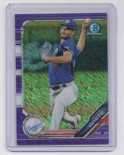 Mitchell White 2019 Bowman Chrome Prospect Purple Shimmer #172 Dodgers