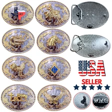 WMG Texas State Belt Buckle Flag Map Cowboy Rodeo Western Hebillas Vaqueras