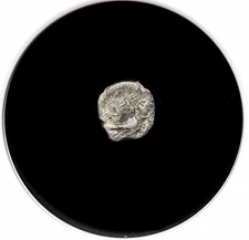 JUDAEA, Macedonian Period. Hezekiah. 332-302 BC, AR Half Ma’ah-obol, NGC Ch Fine