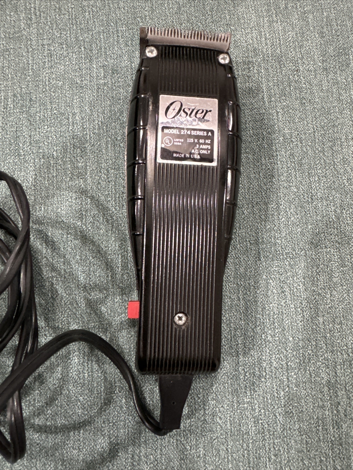 Vintage OSTER Model 274 Series A Hair Clippers Beard Trimmer Made In