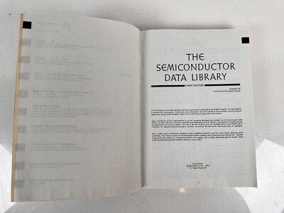Motorola The Semiconductor Data Library First Edition Reference