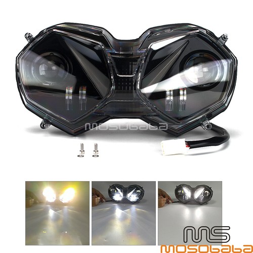 LED Headlight Angel Eyes DRL Headlamp For Triumph Tiger 800 / Tiger Explorer - Picture 5 of 9