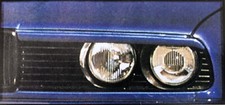 Bmw E30 3-series Headlight Trims Covers Eyebrows Eyelids 1982 Up Plastic