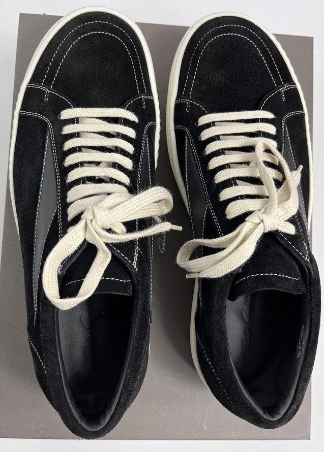 RICK OWENS - SUEDE LOW - TOP VINTAGE SNEAKERS SIZE: EU 43 RICK OWENS - SUEDE LOW - TOP VINTAGE SNEAKERS SIZE: EU 43
