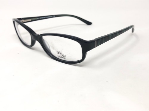 SAKS FIFTH AVENUE SAKS261 0807 Eyeglasses Frame 51-16-130 Black/Green Leop RN39