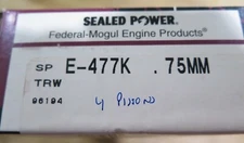 Sealed Power Engine Piston Ring E-477K .75MM / 96194 For 4 Pistons NOS (8B1-1) 
