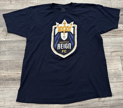 Seattle Reign FC Shirt Mens Size XL Womens Soccer Blue Short Sleeve Sports 