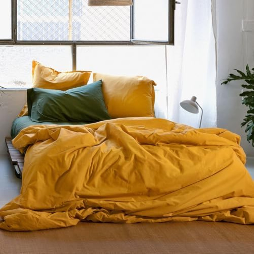 Basic Funda nÃ³rdica 200x200 cm (Cama 120) Mostaza