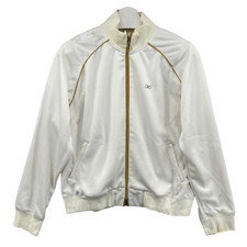 Vintage y2k Reebok Track Jacket Womens Extra Large Full Zip White Spellout