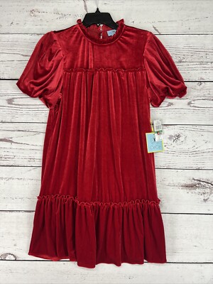 Cece Womens Velour Shift Dress, Luminous Red