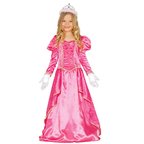 COSTUME PRINCIPESSA ROSA BAMBINA 5-6 ANNI LA BELLA ADDORMENTATA NEL BOSCO |  eBay