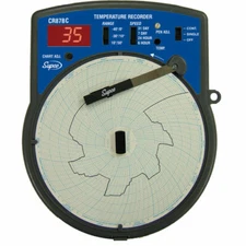 Supco CR87BC 6" Temperature Chart Recorder External Probe & LED Display CELCIUS