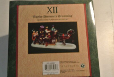 Dept 56 Dickens Twelve Days of Xmas - XII - Twelve Drummers Drumming