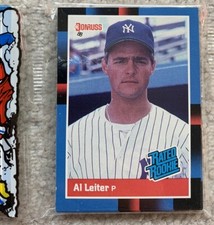 1988 Donruss Al Leiter ROOKIE #43 New York Yankees Vintage Baseball card Rak Pak
