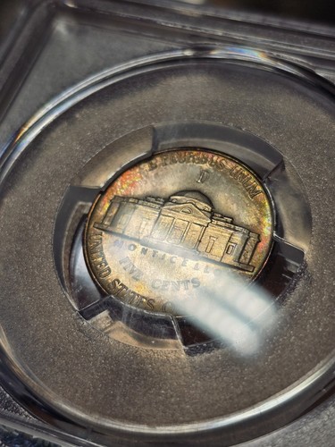 1944 D Silver War Nickel NGC MS68 Toned Finest Known Pop 4/0 Rainbow Toned GEM - 第 9/11 張圖片