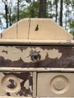 PRIM Antique 7 Drawer Spice Cabinet Wall Mount VANILLA PAINT Farm Cottage Core — photo 8