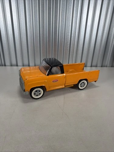 Vintage Tonka Steel Orange Pickup Truck Made In USA