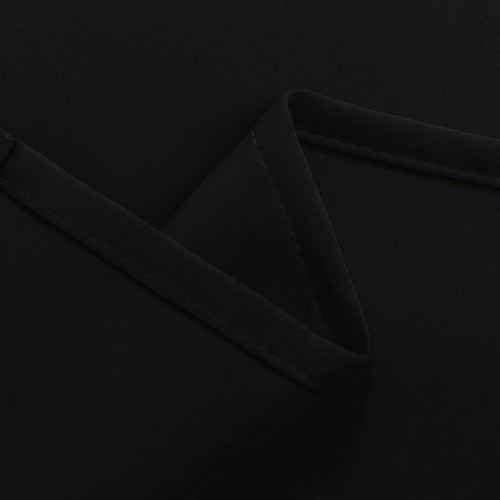 Short Black Out Curtains 54 inch Long, Light Blocking Thermal Insulated Rod P... - Picture 4 of 7