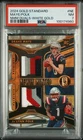 2024 Gold Standard RC Drake Maye / Ja'Lynn Polk Dual Mem White Gold #/75 PSA 7