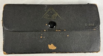Vintage H.N. Kahn Drafting Tool Set Compass Drawing Instruments Case D814